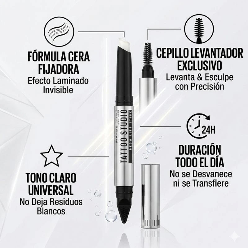 Cejas pobladas en Casa – Maybelline Tattoo Studio Brow Lift®