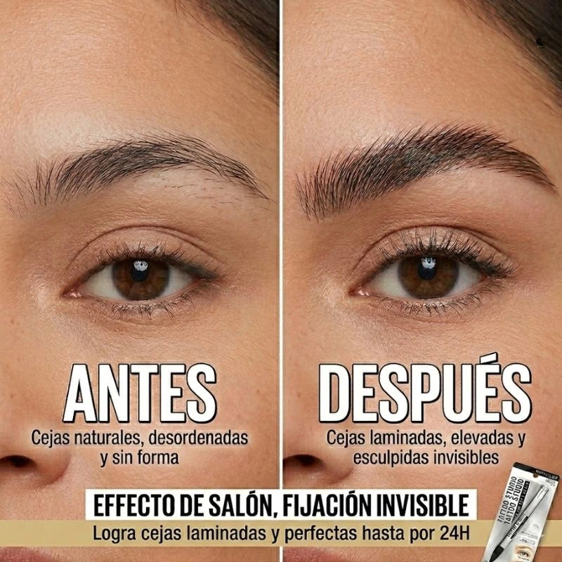 Cejas pobladas en Casa – Maybelline Tattoo Studio Brow Lift®