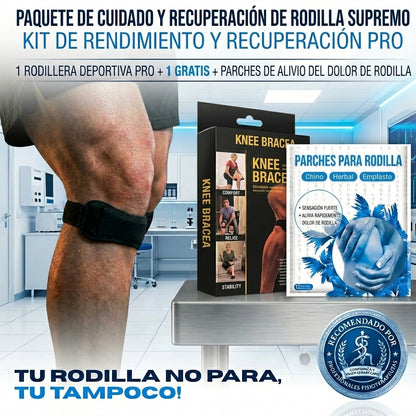 PACK: ROTULA PRO SPORTS® X2 + PARCHES ALIVIO RODILLA
