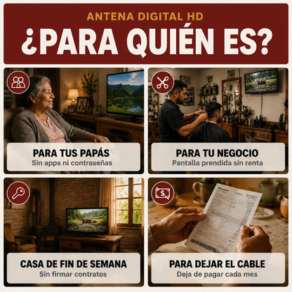 ANTENA SEÑAL LIBRE HD® - CANALES SIN SUSCRIPCIÓN EN MÉXICO